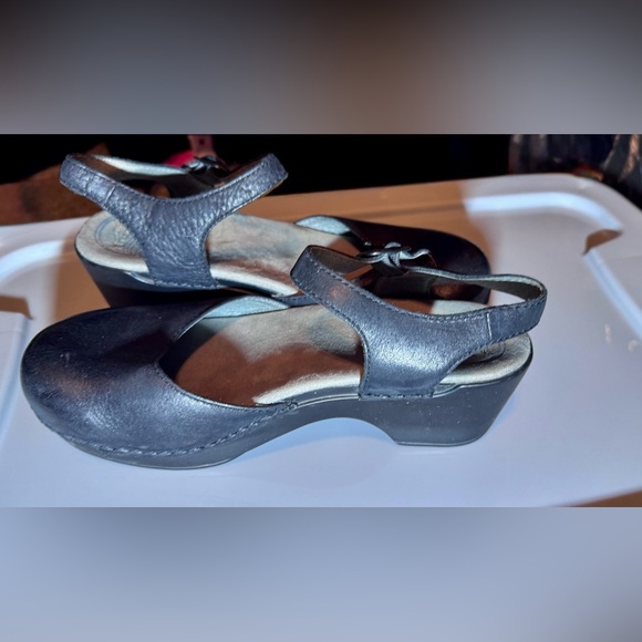 Dansko Black Leather Mules - Picture 10 of 13